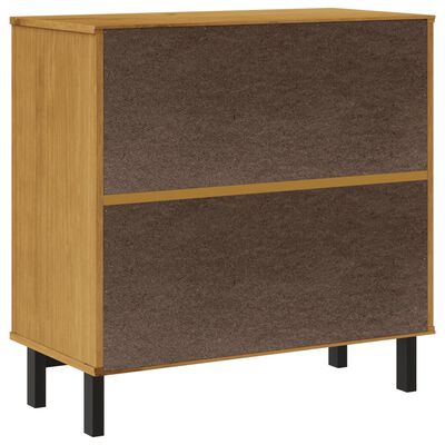 vidaXL Drawer Cabinet FLAM 80x40x80 cm Solid Wood Pine