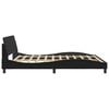 vidaXL Bed Frame "Dover" Black 180x200 cm King Faux Leather