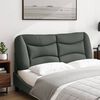 vidaXL Headboard Cushion "Hvar" Dark Grey 137 cm Double Fabric