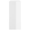 vidaXL Book Cabinet/Room Divider High Gloss White 80x30x72 cm