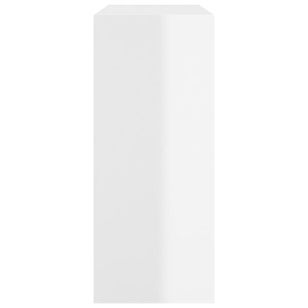 vidaXL Book Cabinet/Room Divider High Gloss White 80x30x72 cm