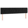 vidaXL Headboards 2 pcs Black 100 cm Velvet