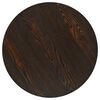vidaXL Bistro Table MDF and Steel Round 60x75 cm Dark Ash