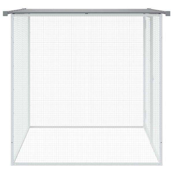 vidaXL Chicken Cage with Roof Light Grey 103x98x90 cm Galvanised Steel