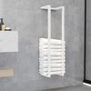 vidaXL Towel Rack White 25x20x95 cm Steel