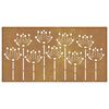 vidaXL Garden Wall Decoration 105x55 cm Corten Steel Flower Design