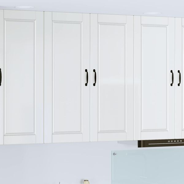 vidaXL Kitchen Cabinet with Shelf High Gloss White 80 x 31 x 100 cm