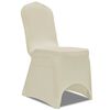 vidaXL 50 pcs Creme Stretch Chair Cover