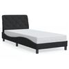 vidaXL Bed Frame without Mattress Black 90x190 cm Velvet