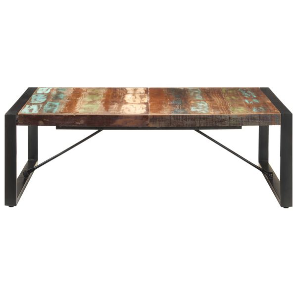 vidaXL Coffee Table 120x120x40 cm Solid Reclaimed Wood