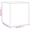 vidaXL Planter Box Black 40x40x40 cm Engineered Wood