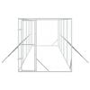 vidaXL Outdoor Dog Kennel Silver 2x10x2 m Galvanised Steel