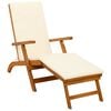 vidaXL Reclining and Folding Sunlounger 55 x 146 x 91 cm