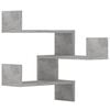 vidaXL Wall Corner Shelves 2 pcs Concrete Grey 40x40x50 cm Engineered Wood