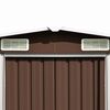 vidaXL Garden Shed 257x298x178 cm Metal Brown