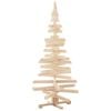 vidaXL Christmas Trees with Stand Natural 150 cm Solid pine wood