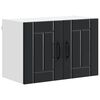 vidaXL Kitchen Cabinet 2 pcs Black 60 x 31 x 40 cm Engineered Wood