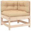 vidaXL 7 Piece Garden Lounge Set with Cushions Solid Wood