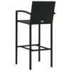 vidaXL 5 Piece Garden Bar Set Black