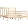 vidaXL Bed Frame without Mattress 150x200 cm King Size Solid Wood