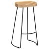 vidaXL Gavin Bar Stools 2 pcs Solid Mango Wood
