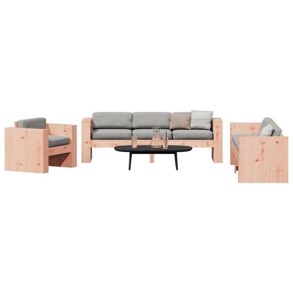 vidaXL 2 Piece Garden Lounge Set Solid Wood Douglas