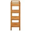 vidaXL Shoe Rack with 4 Shelves 50x27x80 cm Solid Oak Wood