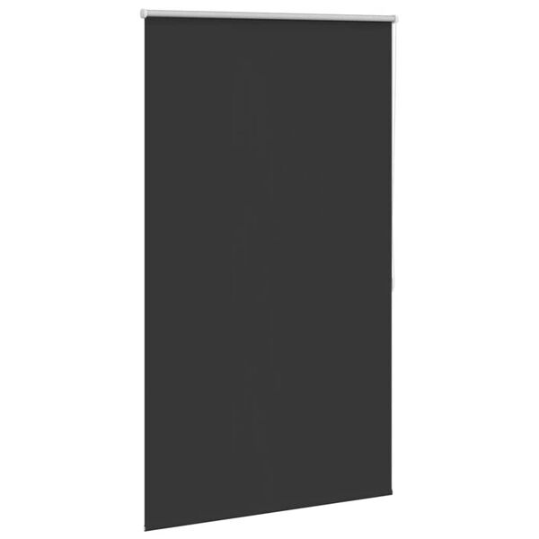 vidaXL Roller blind blackout 104.4x175 cm Fabric Width 100 cm black