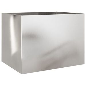 vidaXL Planter Silver 62x47x46 cm Stainless Steel