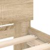 vidaXL Bed Frame without Mattress with Headboard Sonoma Oak 90x190 cm Single