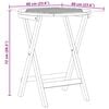 vidaXL Garden Table Folding Natural 60 x 60 x 72 cm Solid Acacia Wood