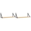 vidaXL Wall Shelves 2 pcs Sonoma Oak 80x25x25,5 cm Engineered wood