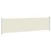 vidaXL Patio Retractable Side Awning 600x160 cm Cream