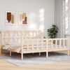vidaXL Bed Frame without Mattress Super King Size Solid Wood Pine
