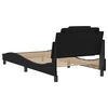 vidaXL Bed Frame "Viana" without Mattress Black 107x203 cm King Single Faux Leather