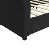 vidaXL Day Bed without Mattress Black 90x190 cm Velvet