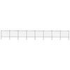 vidaXL Garden Fence with Hoop Top Steel 1339x150 cm Black