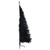 vidaXL Artificial Pre-lit Christmas Tree Black 240 cm PVC