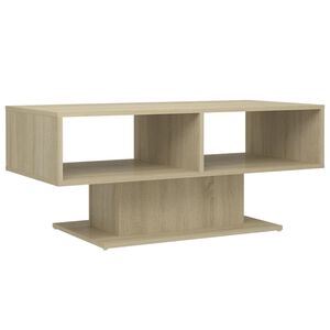 vidaXL Coffee Table Sonoma Oak 103.5x50x44.5 cm Engineered Wood