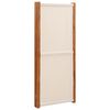 vidaXL 4-Panel Room Divider Cream White 280x180 cm