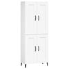 vidaXL Highboard White 69.5x34x180 cm Engineered Wood