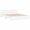 vidaXL Bed Frame with LED without Mattress White 180x200 cm Super King