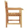 vidaXL Chair 2 pcs Brown 60 x 58 x 90 cm Solid Teak Wood
