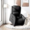 vidaXL Stand up Recliner Chair Black Fabric