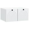 vidaXL Wall-Mounted TV Cabinet White 59.5 x 41 x 30 cm Engineered Wood