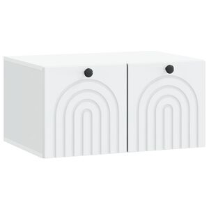vidaXL Wall-Mounted TV Cabinet White 59.5 x 41 x 30 cm Engineered Wood