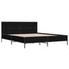 vidaXL Bed Frame without Mattress Black 135x190 cm Double