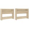 vidaXL Wall Shoe Cabinets 2 pcs Sonoma Oak 80x18x60cm Engineered Wood