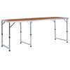 vidaXL Foldable Camping Table Aluminium 180x60 cm