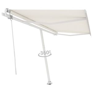 vidaXL Freestanding Automatic Awning 400x300 cm Cream